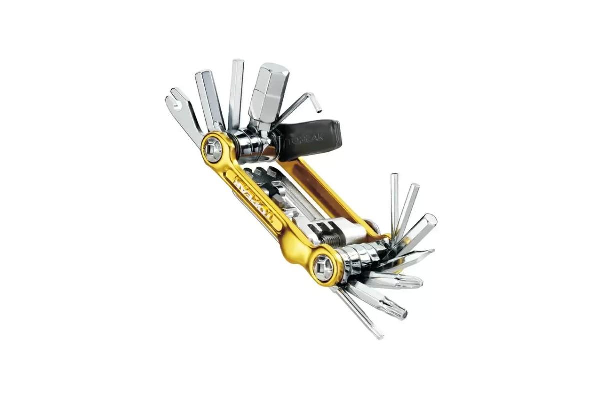 Doctorbike CHIAVE MULTIUSO TOPEAK MINI 20 PRO 23 FUNZIONI ORO CON CUSTODIA Doctorbike CHIAVE MULTIUSO TOPEAK MINI 20 PRO 23 FUNZIONI ORO CON CUSTODIA