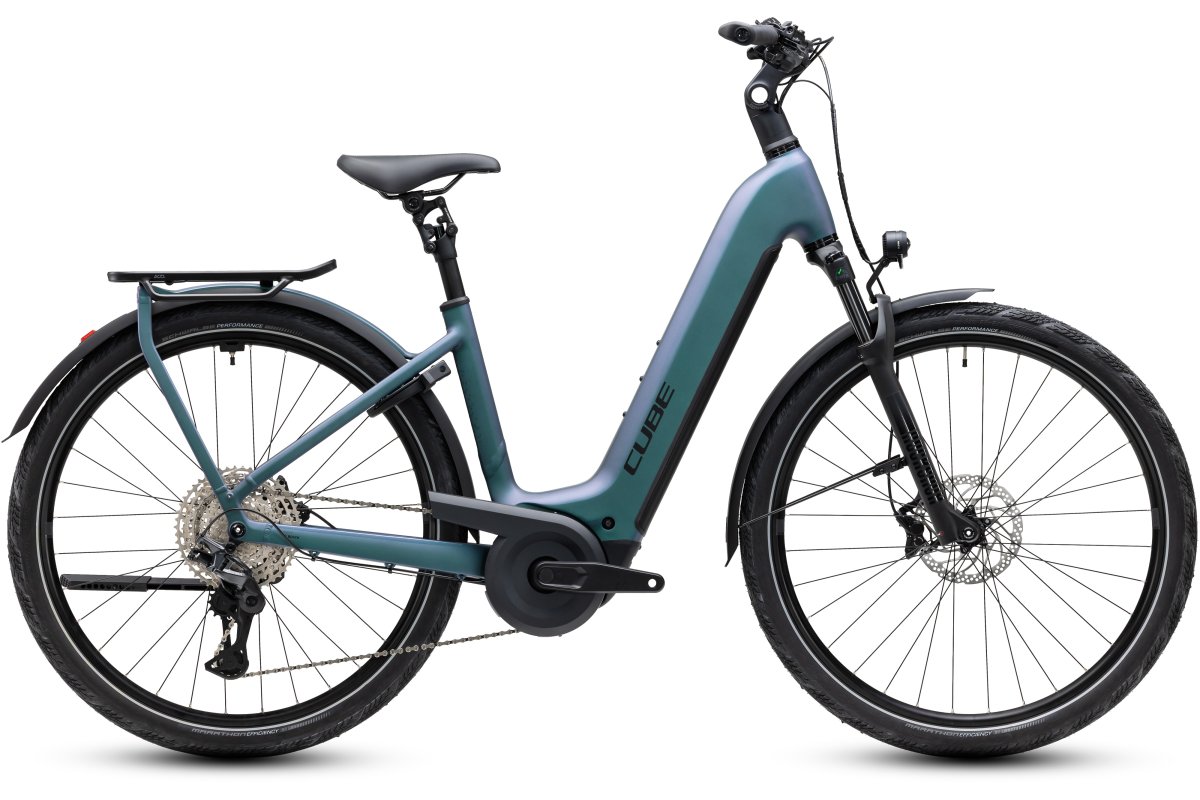 Doctorbike CUBE KATHMANDU HYBRID PRO 800 SMARAGDGREY´N´BLACK - EASY ENTRY