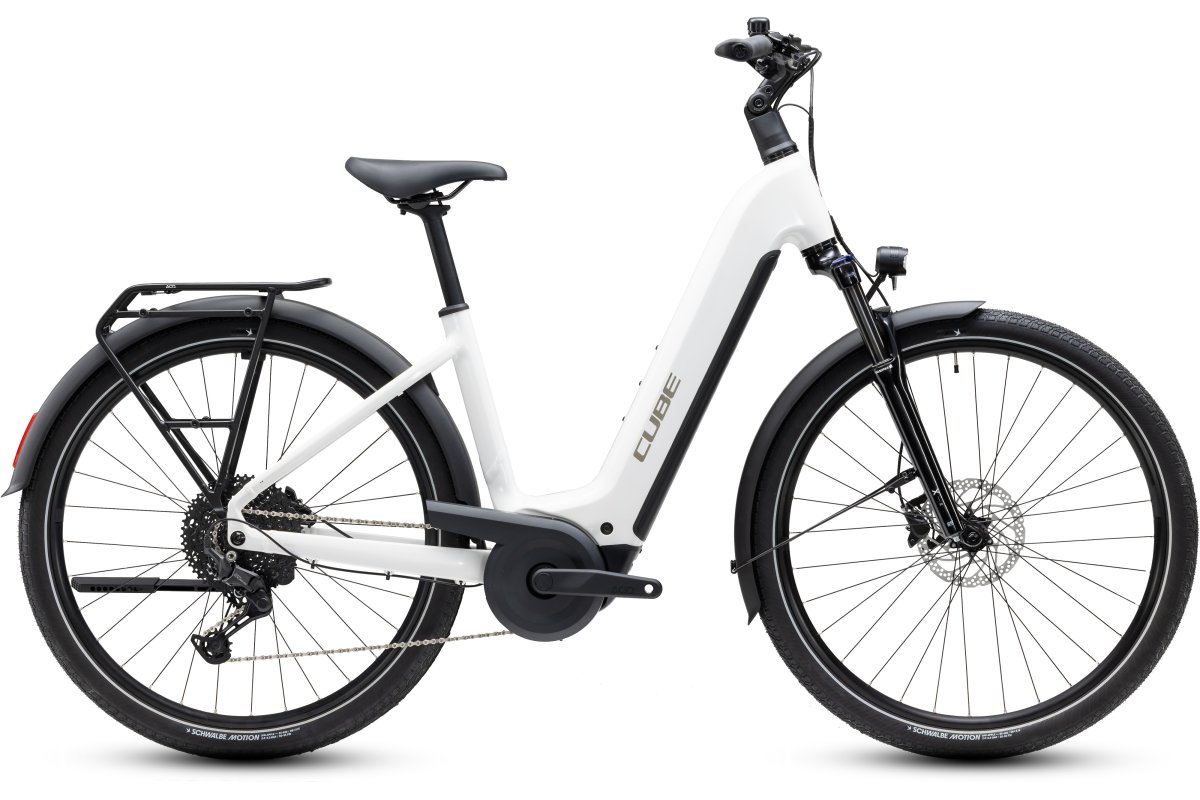 Doctorbike CUBE TOURING HYBRID ONE 600 METALLICWHITE´N´CHROME - EASY ENTRY