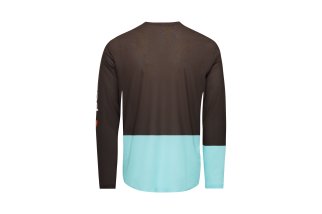 Doctorbike M'S MOTION AIR L/S JERSEY - BRONZITE BROWN/LAZURITE BLUE