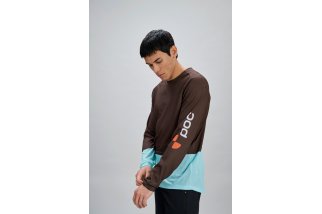 Doctorbike M'S MOTION AIR L/S JERSEY - BRONZITE BROWN/LAZURITE BLUE