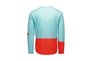 Doctorbike M'S MOTION AIR L/S JERSEY - LAZURITE BLUE/CARNELIAN ORANGE