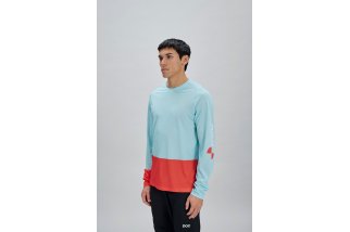 Doctorbike M'S MOTION AIR L/S JERSEY - LAZURITE BLUE/CARNELIAN ORANGE