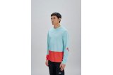 Doctorbike M'S MOTION AIR L/S JERSEY - LAZURITE BLUE/CARNELIAN ORANGE