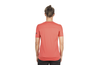 MAGLIA CUBE DONNA A MANICHE CORTE AM CORAL