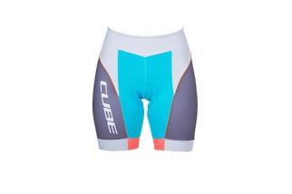 Doctorbike PANTALONCINO CUBE TEAMLINE BLUE'N'GREY'N'CORAL