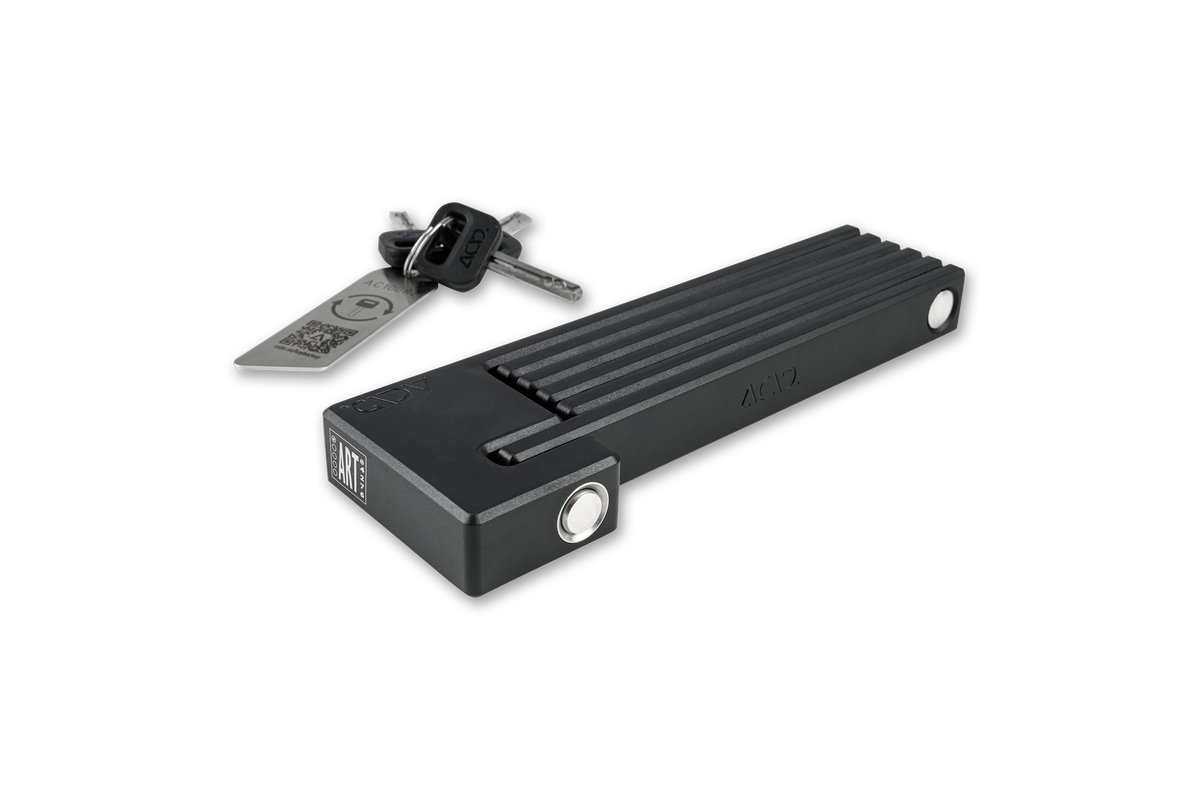 Doctorbike LUCCHETTO ACID FOLDING LOCK PURE K80 800mm BLACK