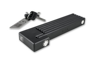 Doctorbike LUCCHETTO ACID FOLDING LOCK PURE K80 800mm BLACK