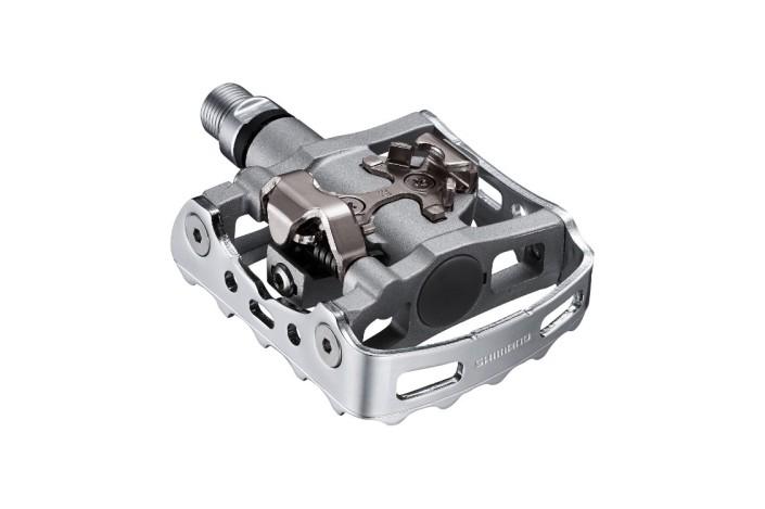 PEDALI SHIMANO M324 SPD ARGENTO CON TACCHETTE SM-SH56