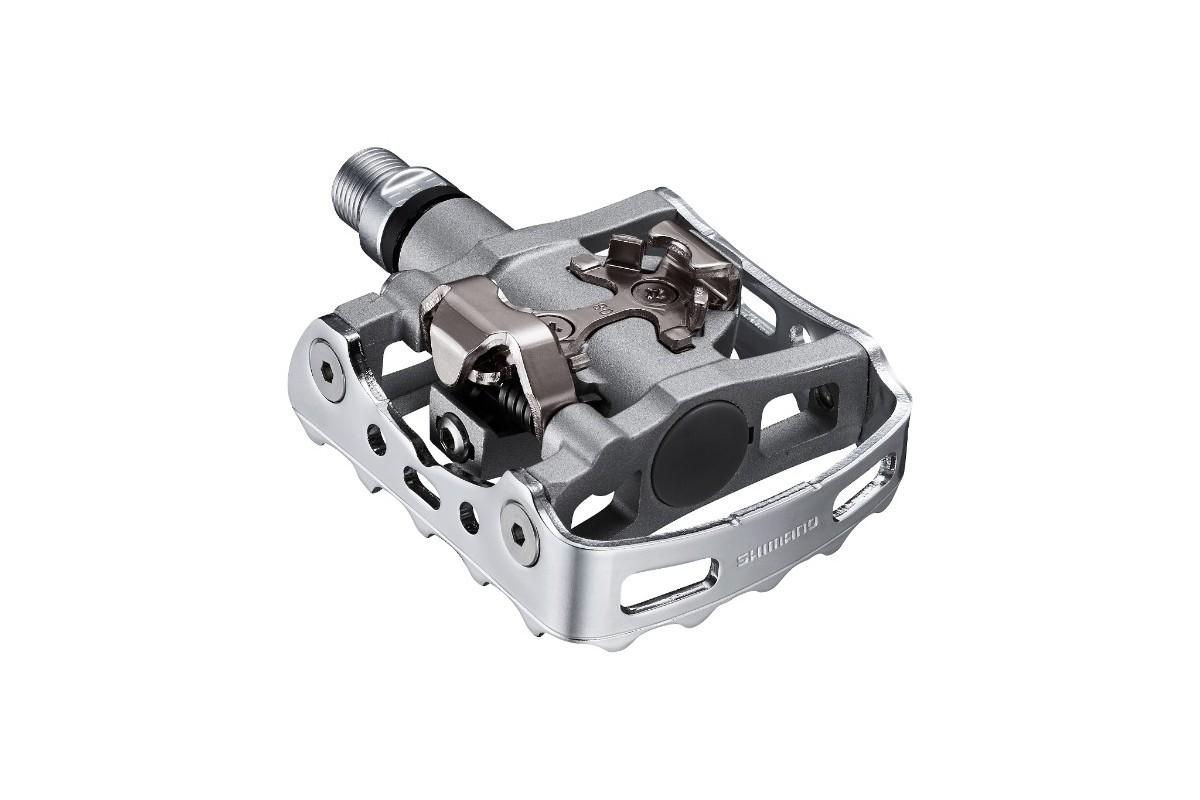 PEDALI SHIMANO M324 SPD ARGENTO CON TACCHETTE SM-SH56