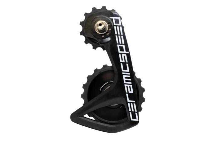 GABBIA CAMBIO CERAMIC SPEED OSPW RS ALPHA CON PULEGGE CARBONIO 12V NERO SH.9250+8150 TEAM