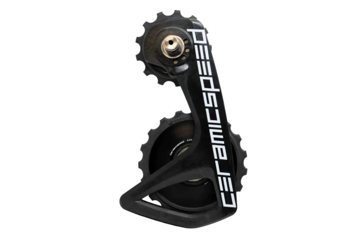 GABBIA CAMBIO CERAMIC SPEED OSPW RS ALPHA CON PULEGGE CARBONIO 12V NERO SH.9250+8150 TEAM