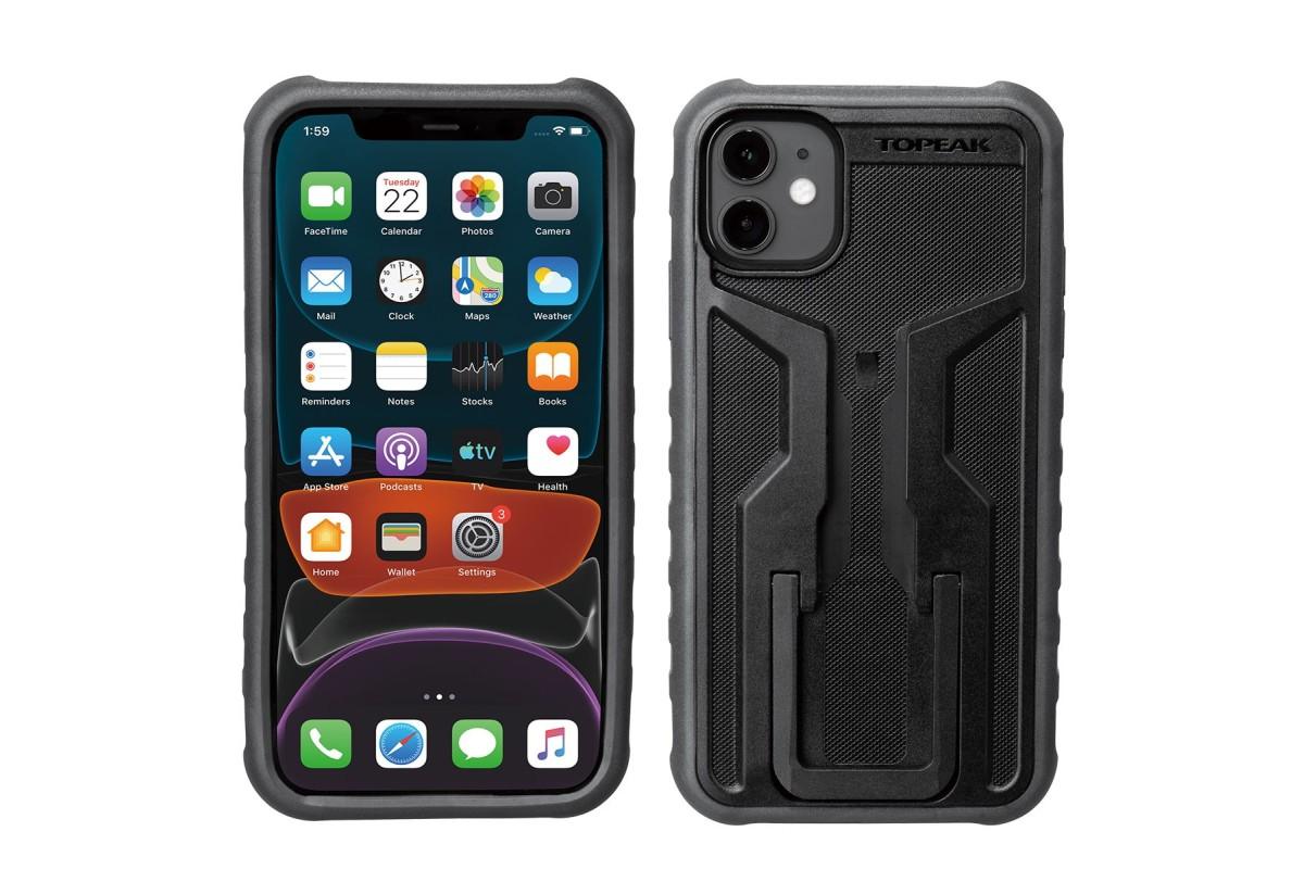 CUSTODIA RIDECASE TOPEAK PER IPHONE 11 NERA/GRIGIA C/SUPPORTO INCLUSO CUSTODIA RIDECASE TOPEAK PER IPHONE 11 NERA/GRIGIA C/SUPPORTO INCLUSO