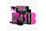 KIT PULIZIA DETERGENTE + PROTEZIONE + SPAZZOLA + SPUGNA MUC-OFF BIKE CARE ESSENTIAL