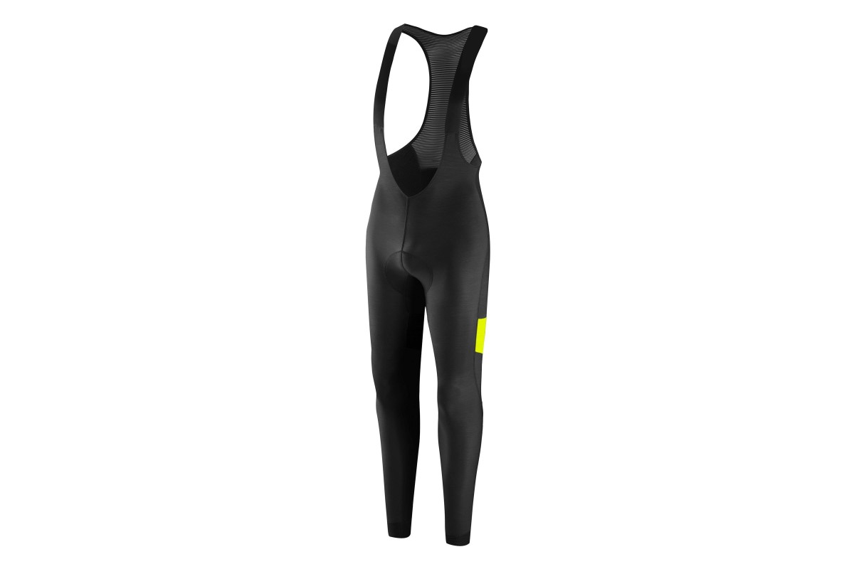 SALOPETTE DOTOUT STRIPE 2.0 BIB TIGHT BLACK-FLUO YELLOW