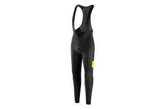 SALOPETTE DOTOUT STRIPE 2.0 BIB TIGHT BLACK-FLUO YELLOW