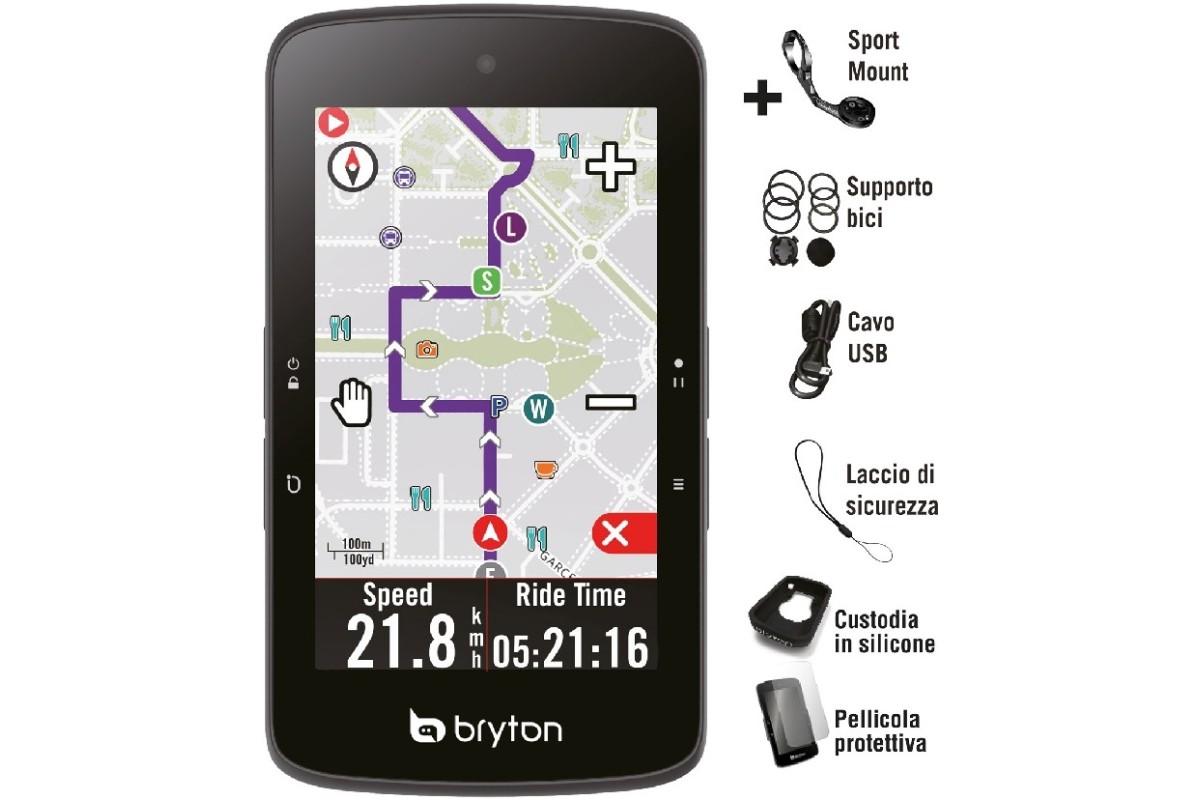 GPS RIDER S800E CON SUPPORTO FRONTALE IN ALLUMINIO