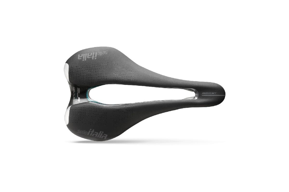 SELLA SELLE ITALIA SLR BOOST SUPERFLOW GRAVEL TELAIO IN TI316 FIBRA-TEK NERA L3