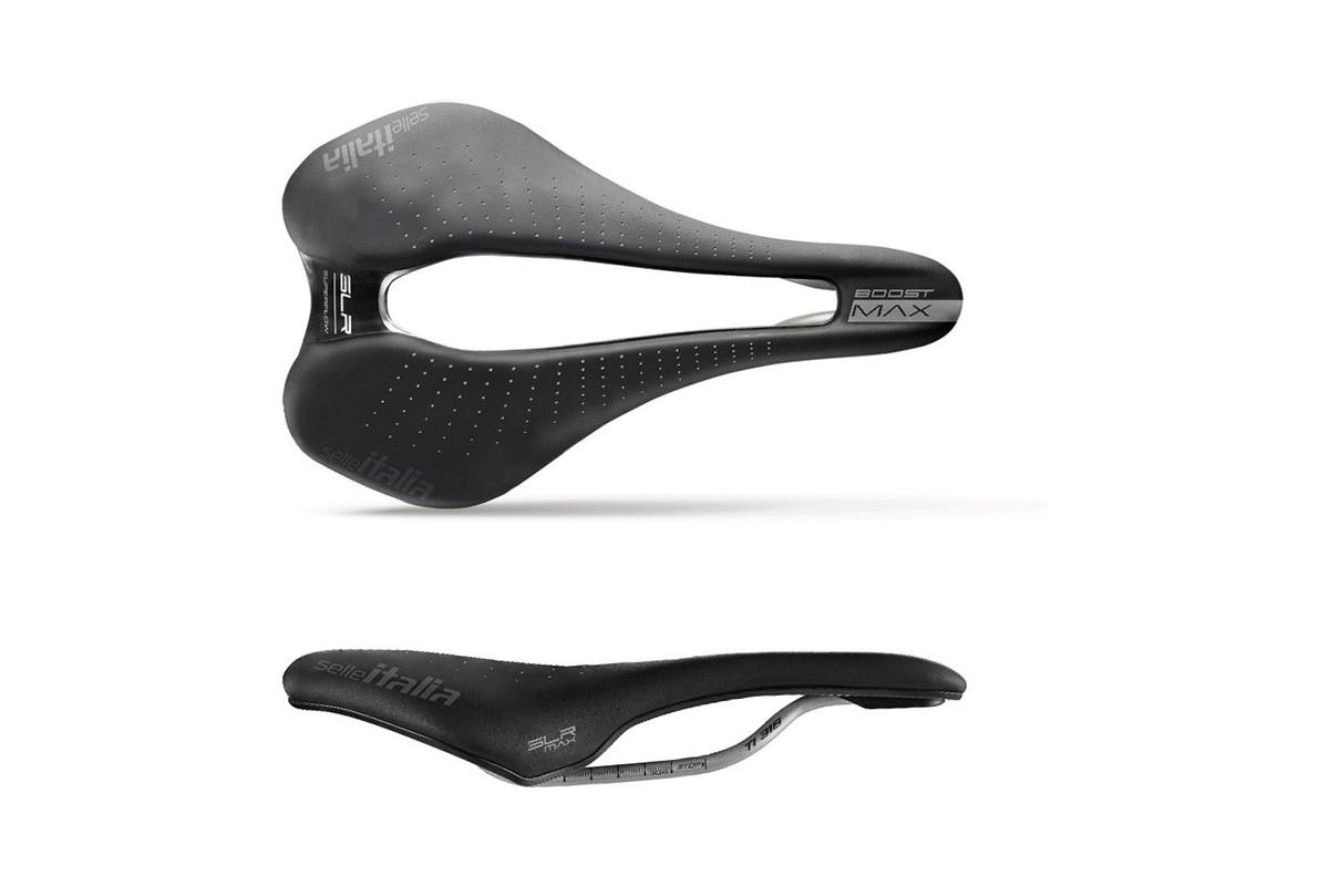 Doctorbike SELLA SELLE ITALIA MAX SLR BOOST GEL SUPERFLOW TEL. IN TI 316 FIBRA-TEK NERA L3