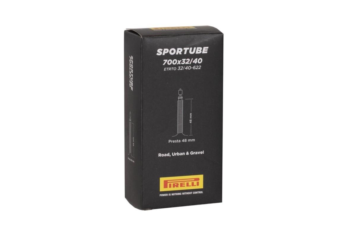 CAMERA D'ARIA PIRELLI GRAVEL SPORTUBE 700x32/40 VALVOLA PRESTA 48mm CAMERA D'ARIA PIRELLI GRAVEL SPORTUBE 700x32/40 VALVOLA PRESTA 48mm